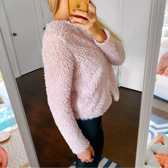 ❄️ CONTEMPORARY BLUSH FAUX FUR TEDDY JACKET! - Picture 4 of 14
